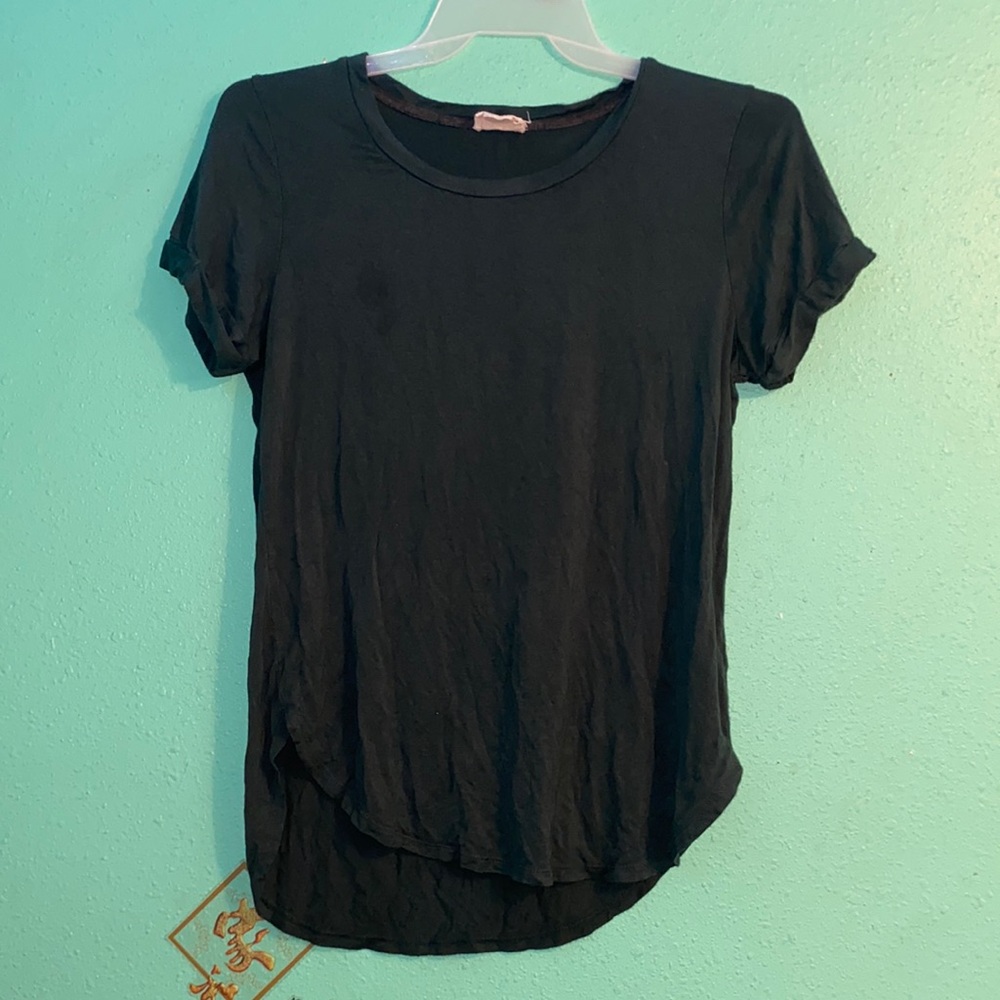 Dark green loose blouse